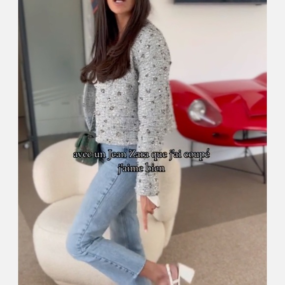 BLOGGERS FAVE NWOT ZARA Gray Structured Blazer - Picture 15 of 16